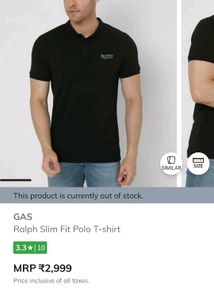 Gas Slim Fit Polo-Tshirt