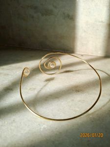 Pearl &amp; Gold Arm Cuff