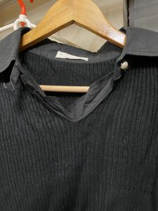 Sweater flared dress