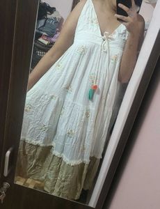 Boho Embroidered Maxi Dress