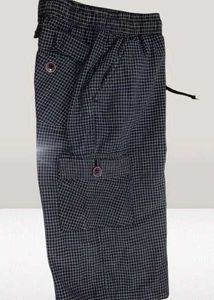Men&#39;s Checkered Navy Blue Shorts
