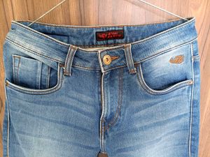 Dark Blue Denim Jeans For Men