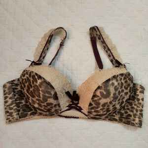 Animal Print Padded Bra