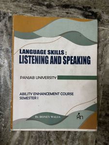 Language Skills : Listening And Speaking Textbook
