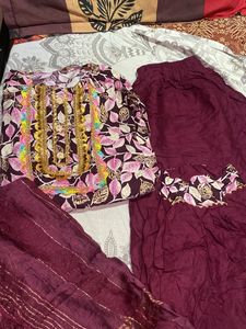 Beautiful Kurta Set 3 Piece Suit No Used