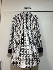 Geometric Print Shirt Dress