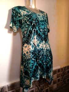 🎁Buy 2, Get 2 Free🎁Teal Patterned Dress