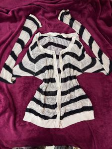Striped Knit Cardigan