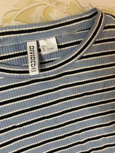 Red And Blue Stripe Top
