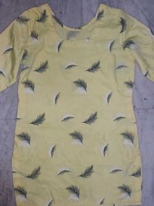 Beautiful Yellow Short Kurta💛