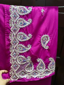 Embroidered Magenta Fabric Most Elegant Design