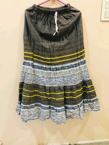 Striped Tiered Skirt