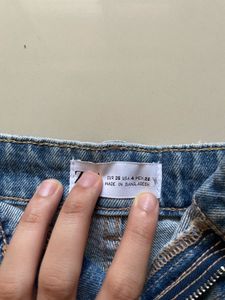 Zara Denim beach shorts