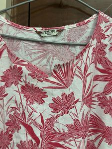 Floral Print Kurta - Frucia Pink Flowers