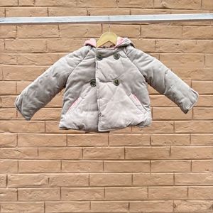 Baby paded Coat with hodded rabbit Ears