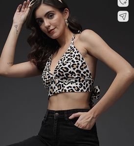 Leopard Print Crop Top