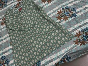 Green Printed Kurti With Tag And Free Earrings