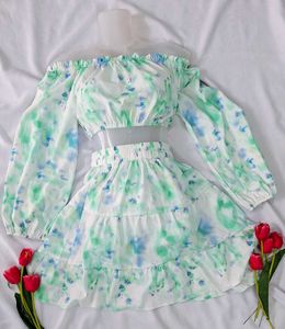 Urbanic Co Ords - Skirt And Bardot Top