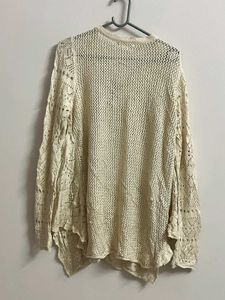 John Paul Richard Lace-Up Knit Top