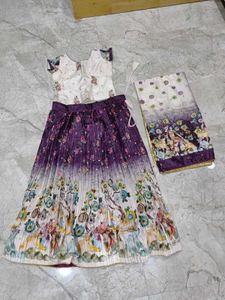 Girls Crop Top Lehenga - Used Only Once