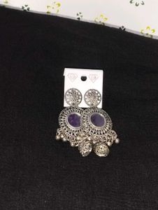Silver Jhumka Earrings