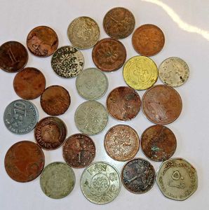 Random Foreign Coins 25 Pcs