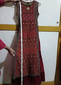 Ethnic Gown With Attached Skirt