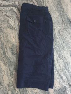 Dark Blue Mini Skirt A- Line