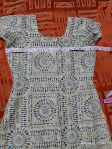 Stitched Warli Print Kurta For Teenage Girls