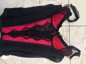 Red &amp; Black Bustier