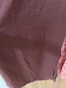 Brown Designer Kurta With Hanging Sleeves