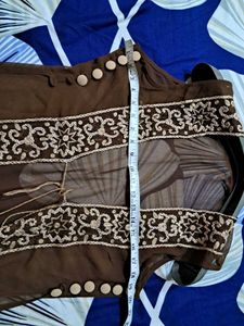 Gorgeous Georgette Ethnic Shrug Kashmiri Thread