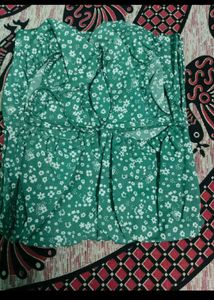 Green Floral Midi Sundress