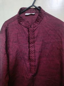 Maroon Kurta