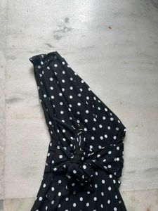 Trendyol Polka Dot One-Shoulder Dress