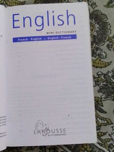 Larousse French Mini Dictionary
