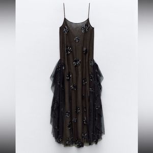 New Zara Celeb Style Gala Runway Maxi Dress