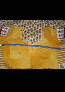 Half Pattern Mustard Yellow 💛 Saree