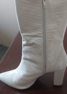 Classy White Boots