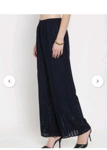 Palazzo Pants with Eyelet Detailing