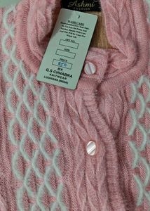 Pink Knit Cardigan
