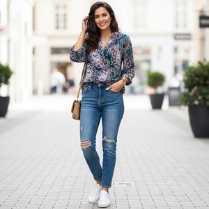 Paisley Print Top