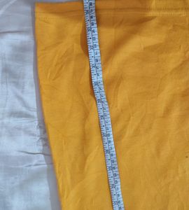 Korean Mustard Knee Length Short Dress (Women)