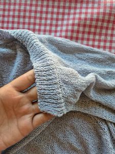 Knitted Gray Bolero