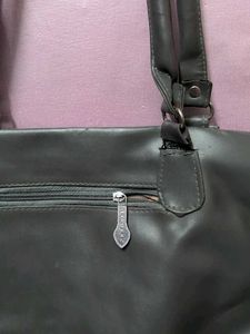 Black Handbag with Studded Detail