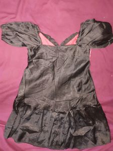 Girls Black Multicolour Frock / Dress
