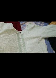 Woman Cotton Kurta Set With Dupatta