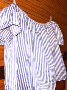 Striped Off-Shoulder Top