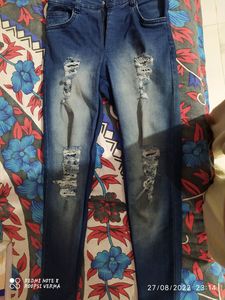 Ribbed jeans