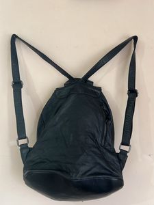 Black Soft Backpack With Adjustable Straps